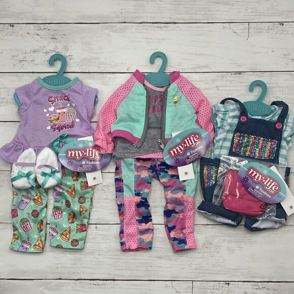 Girls 18” Doll Clothes Outfits 3 Sets - Picture 2 of 11